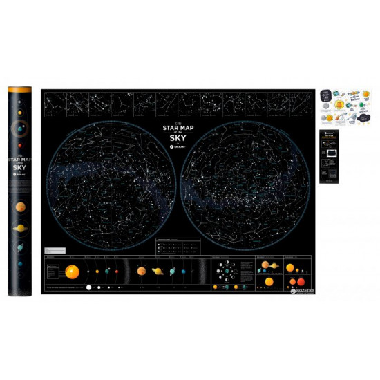 Скретч-карта зоряного неба 1DEA.me Star map of the sky (SMS) Скретч-карта зоряного неба 1DEA.me Star map of the sky (SMS)