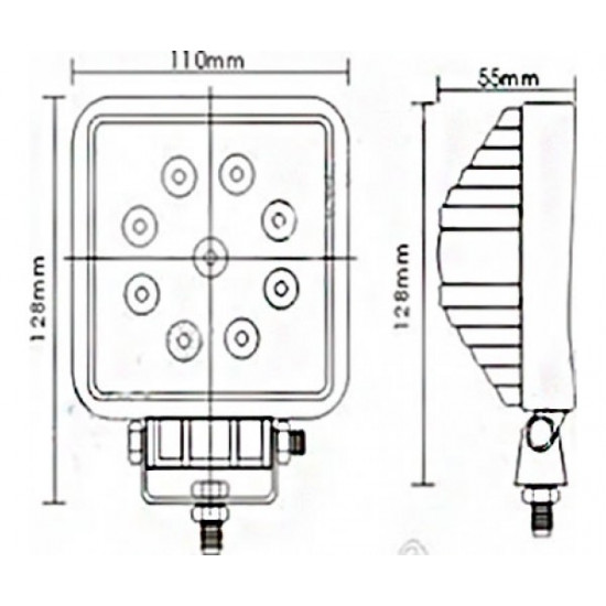 Світлодіодна балка EA Light X D2 27W (Далекий) Світлодіодна балка EA Light X D2 27W (Далекий)