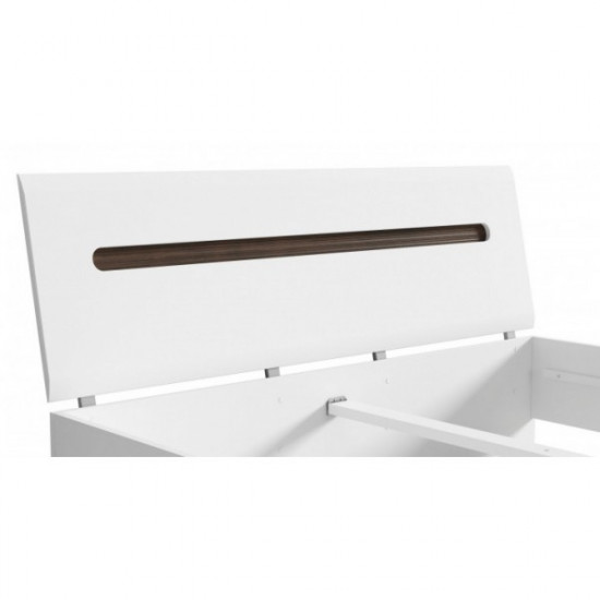 Double bed for the bedroom made of chipboard 180*200 Azteca Gerbor with lamella frame Double bed for the bedroom made of chipboard 180*200 Azteca Gerbor with lamella frame