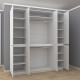 Hinged wardrobe FlashNika Hold 45 Nymphea alba Hinged wardrobe FlashNika Hold 45 Nymphea alba