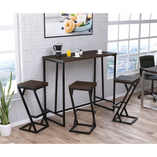 Барний стіл BS-125 Loft Design Венге Луїзіана Барний стіл BS-125 Loft Design Венге Луїзіана
