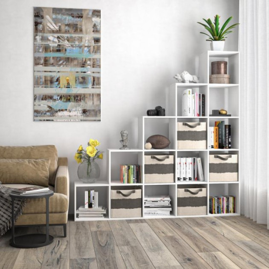Rack ladder for 15 cells room divider white W1776*H1776*D300 Rack ladder for 15 cells room divider white W1776*H1776*D300