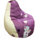 Children's beanbag pouf sportkreslo Teddy Eco leather size L 95*115cm lilac Children's beanbag pouf sportkreslo Teddy Eco leather size L 95*115cm lilac