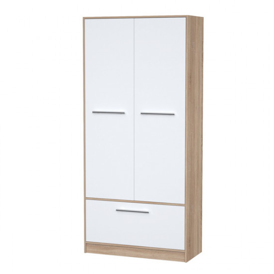 Шкаф платяной Smartmebel HF (Нимфея Альба, Дуб Сонома) (N 100-68) Шкаф платяной Smartmebel HF (Нимфея Альба, Дуб Сонома) (N 100-68)