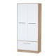 Шкаф платяной Smartmebel HF (Нимфея Альба, Дуб Сонома) (N 100-68) Шкаф платяной Smartmebel HF (Нимфея Альба, Дуб Сонома) (N 100-68)