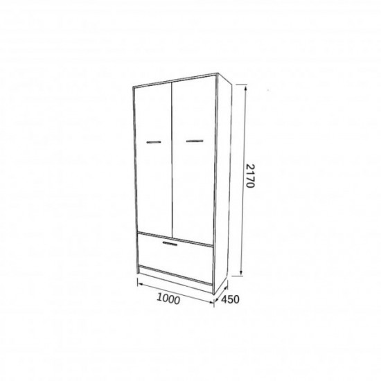 Шкаф платяной Smartmebel HF (Нимфея Альба, Дуб Сонома) (N 100-68) Шкаф платяной Smartmebel HF (Нимфея Альба, Дуб Сонома) (N 100-68)