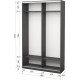 Шафа-купе дводверна Roko 140х242х45 см Дзеркало Сірий (20200027307) Шафа-купе дводверна Roko 140х242х45 см Дзеркало Сірий (20200027307)