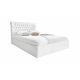 Double bed with lifting mechanism 160x200 Chester Embawood Chipboard/fibreboard/artificial leather color white Double bed with lifting mechanism 160x200 Chester Embawood Chipboard/fibreboard/artificial leather color white