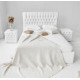 Double bed with lifting mechanism 160x200 Chester Embawood Chipboard/fibreboard/artificial leather color white Double bed with lifting mechanism 160x200 Chester Embawood Chipboard/fibreboard/artificial leather color white