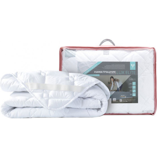 Lux mattress cover quilted IDEIA with elastic bands at the corners 140x200 cm White (4820182655432) Lux mattress cover quilted IDEIA with elastic bands at the corners 140x200 cm White (4820182655432)