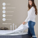 Lux mattress cover quilted IDEIA with elastic bands at the corners 140x200 cm White (4820182655432) Lux mattress cover quilted IDEIA with elastic bands at the corners 140x200 cm White (4820182655432)