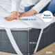Lux mattress cover quilted IDEIA with elastic bands at the corners 140x200 cm White (4820182655432) Lux mattress cover quilted IDEIA with elastic bands at the corners 140x200 cm White (4820182655432)