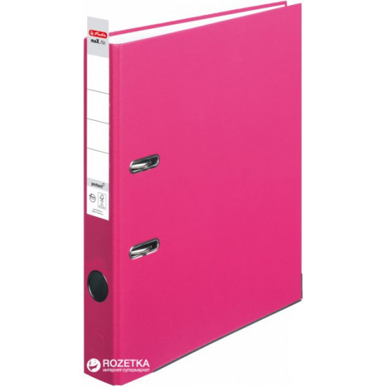 Папка-регистратор Herlitz maX.file Protect А4 50 мм Розовая (11053691) Папка-регистратор Herlitz maX.file Protect А4 50 мм Розовая (11053691)