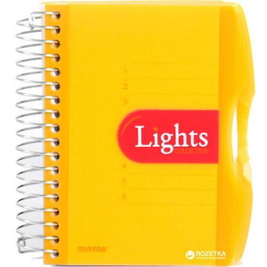  Блокнот Mintra Lights A6 в линейку 150 листов Оранжевый (982293)