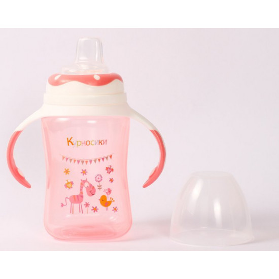 Sippy drinker Snubnosiki 7027 with silicone spout 300 ml Pink (8850217670273) Sippy drinker Snubnosiki 7027 with silicone spout 300 ml Pink (8850217670273)