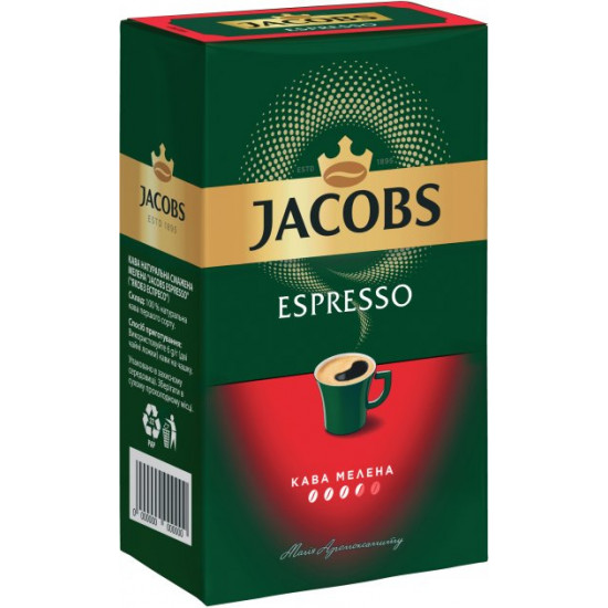 Кава мелена Jacobs Espresso 450 г (8714599106969) Кава мелена Jacobs Espresso 450 г (8714599106969)