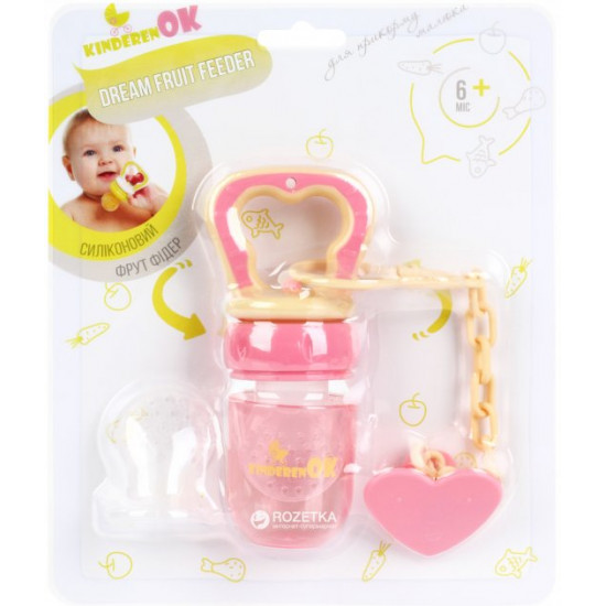 Силиконовый ниблер Kinderenok Розовый (101113) (6957224181180) Силиконовый ниблер Kinderenok Розовый (101113) (6957224181180)