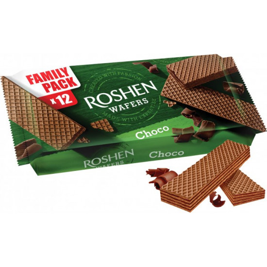 Упаковка вафель Roshen Wafers Шоколад 216 г х 24 шт (4823077633792) Упаковка вафель Roshen Wafers Шоколад 216 г х 24 шт (4823077633792)
