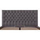 Кровать Cambridge Standart 140 х 200 см Мисти Dark Grey Темно-серая Кровать Cambridge Standart 140 х 200 см Мисти Dark Grey Темно-серая