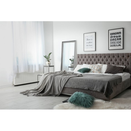 Кровать Cambridge Standart 140 х 200 см Мисти Dark Grey Темно-серая Кровать Cambridge Standart 140 х 200 см Мисти Dark Grey Темно-серая