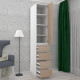 Hinged wardrobe FlashNika Hold 26 Nymphea alba + milky oak Hinged wardrobe FlashNika Hold 26 Nymphea alba + milky oak