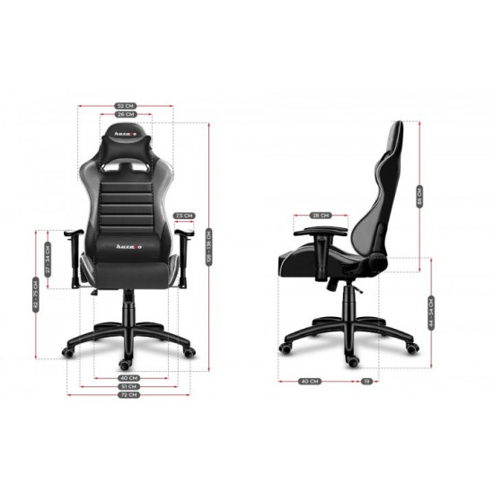 Computer gaming chair HUZARO FORCE 6.0 GRAY