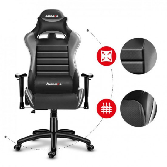 Computer gaming chair HUZARO FORCE 6.0 GRAY