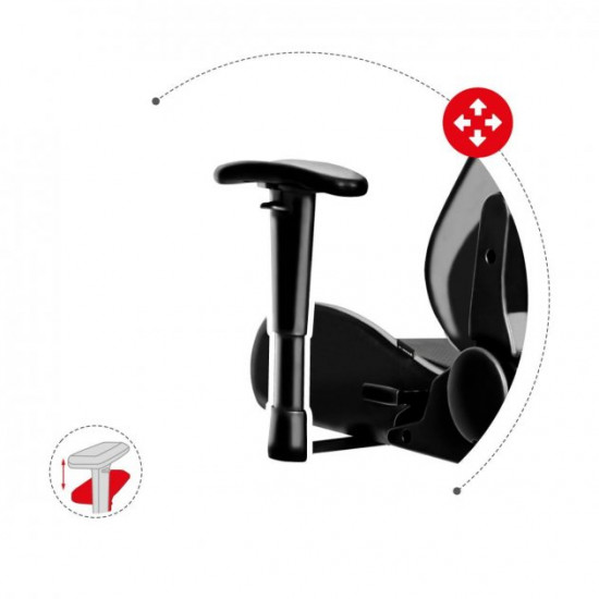 Computer gaming chair HUZARO FORCE 6.0 GRAY