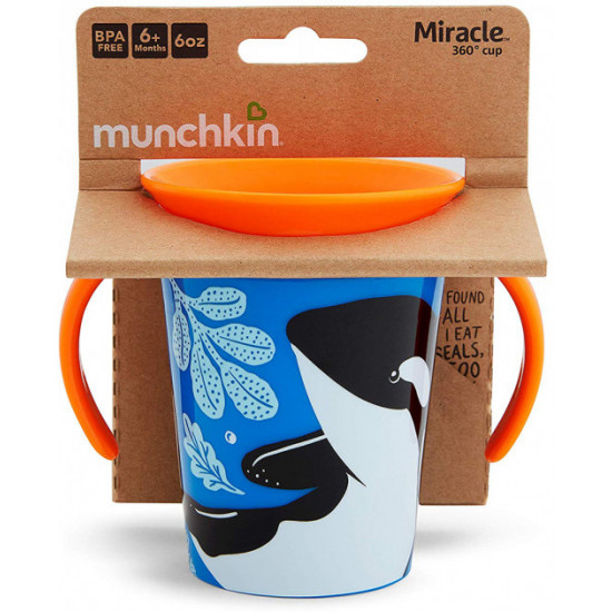 Чашка-непроливайка Munchkin Miracle 360° Trainer cup Косатка 177 мл (051775) Чашка-непроливайка Munchkin Miracle 360° Trainer cup Косатка 177 мл (051775)