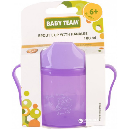 Поільник зі спаутом Baby Team фіолетовий 180 мл (5007_фіолетовий) Поільник зі спаутом Baby Team фіолетовий 180 мл (5007_фіолетовий)