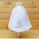 Women's sauna hat Bunny, white Women's sauna hat Bunny, white