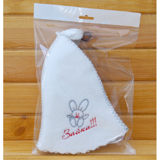 Women's sauna hat Bunny, white Women's sauna hat Bunny, white