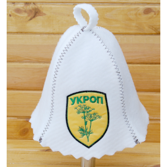 Шапка для сауни Кріп біла Шапка для сауни Кріп біла