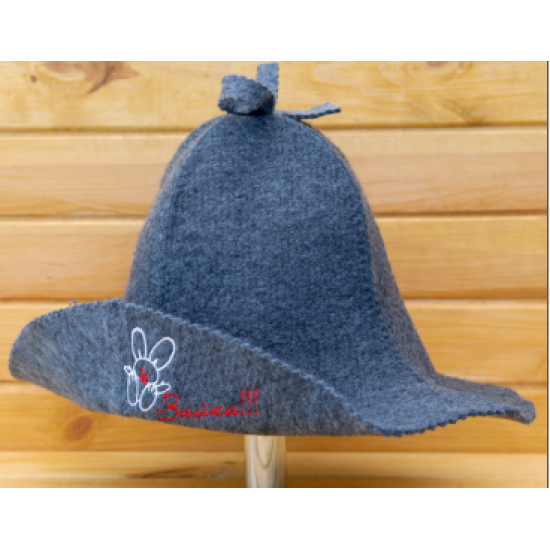 Women's sauna hat Bunny, gray