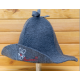 Women's sauna hat Bunny, gray
