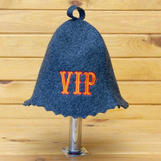 VIP gray sauna hat