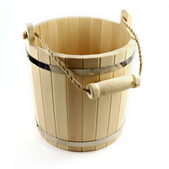 Wide bath bucket, linden (10 l) Wide bath bucket, linden (10 l)