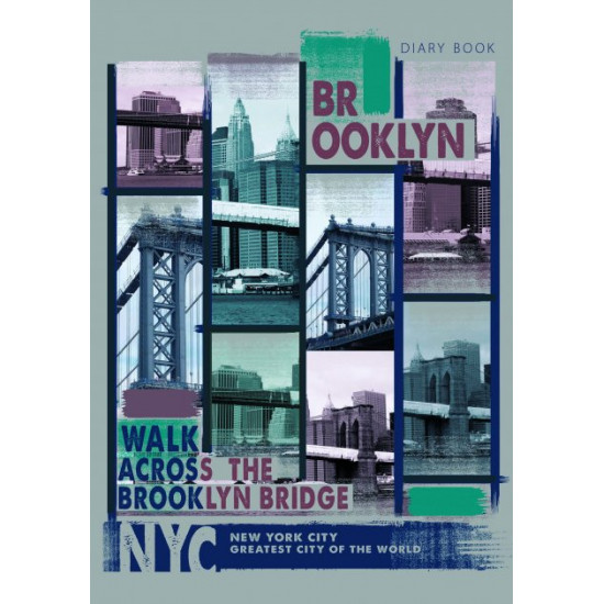 Undated diary Arkush Art A5 with 352 pages in line Brooklyn (A5NDAT-ART-352BBL251) Undated diary Arkush Art A5 with 352 pages in line Brooklyn (A5NDAT-ART-352BBL251)