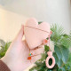 Силіконовий футляр Lucky Heart series для навушників AirPods 1/2 + кільце Рожевий Силіконовий футляр Lucky Heart series для навушників AirPods 1/2 + кільце Рожевий