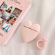 Силіконовий футляр Lucky Heart series для навушників AirPods 1/2 + кільце Рожевий Силіконовий футляр Lucky Heart series для навушників AirPods 1/2 + кільце Рожевий