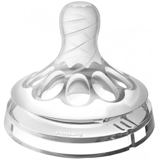Philips Avent Natural silicone nipple 3 holes 6+ months 2 pcs (SCF044/27) (8710103874027) Philips Avent Natural silicone nipple 3 holes 6+ months 2 pcs (SCF044/27) (8710103874027)