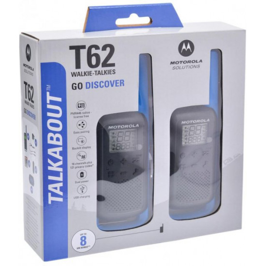 Рація Motorola Talkabout T62 Twin Pack&ChgrWE Blue (B6P00811LDRMAW) Рація Motorola Talkabout T62 Twin Pack&ChgrWE Blue (B6P00811LDRMAW)