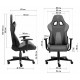 Геймерское кресло GT Racer X-2317 Black/Dark Gray Геймерское кресло GT Racer X-2317 Black/Dark Gray
