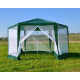 Pavilion garden tent-awning Pawilon 6 - edged with green mosquito net Pavilion garden tent-awning Pawilon 6 - edged with green mosquito net