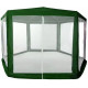 Pavilion garden tent-awning Pawilon 6 - edged with green mosquito net Pavilion garden tent-awning Pawilon 6 - edged with green mosquito net