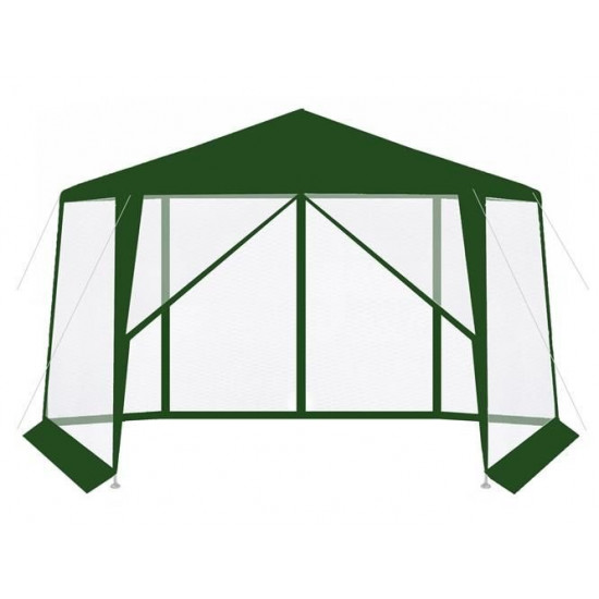 Pavilion garden tent-awning Pawilon 6 - edged with green mosquito net Pavilion garden tent-awning Pawilon 6 - edged with green mosquito net