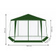 Pavilion garden tent-awning Pawilon 6 - edged with green mosquito net Pavilion garden tent-awning Pawilon 6 - edged with green mosquito net