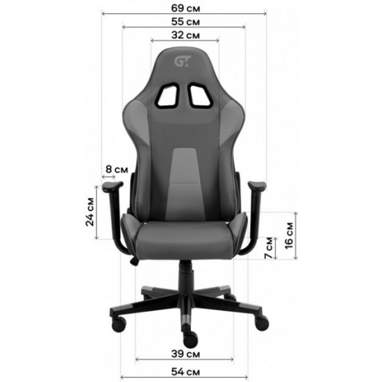 Gamer chair GT RACER X-2316 Black Gamer chair GT RACER X-2316 Black