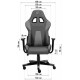 Gamer chair GT RACER X-2316 Black Gamer chair GT RACER X-2316 Black