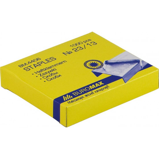 Набір скоб Buromax №23/13 10 уп по 1000 шт (BM.4406)
